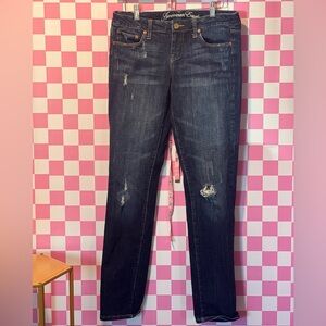 Women's Distressed American Eagle Blue Jeans